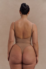 Alyssa Backless Shapewear Bodysuit - Latte