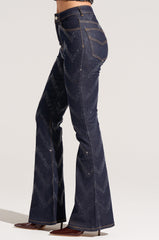 GOOD KARMA EMBELLISHED FLARE JEANS