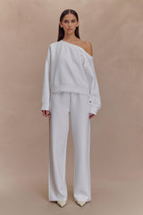 August Straight Leg Jogger - Ivory