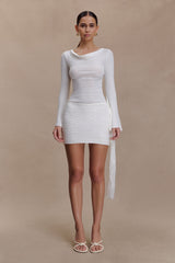 Terrymae Crochet Mini Skirt - White