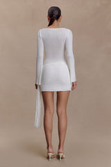 Terrymae Crochet Mini Skirt - White