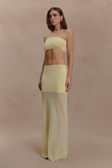 Tanyel Knit Bandeau Top - Lemon