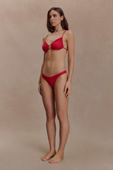 Tyler Bikini Top With Hardware - Red