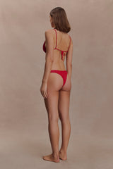 Tyler Cheeky Bikini Bottom - Red