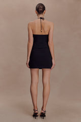 Abeda Cotton Top With Hardware - Black