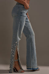 STAR GIRL RHINESTONE DENIM