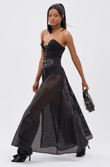 NICOLE BELTED MAXI SKIRT