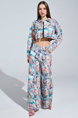 FEMALE FANTASY PRINTED DENIM PANTS
