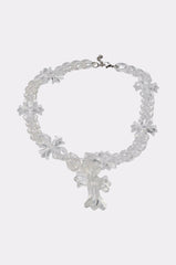 CROSS ME CLEAR NECKLACE