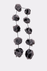 BALLS TO THE WALL FAUX FUR SCARF