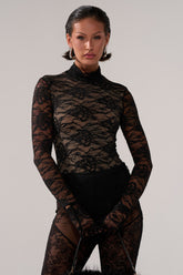ALL THE ATTENTION LACE GLOVE BODYSUIT