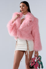 DIVINE FEMININE FAUX FUR COAT
