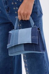 WESTIE PATCHWORK DENIM PURSE