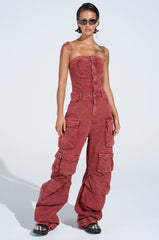 NOT INVITED CARGO JUMPSUIT