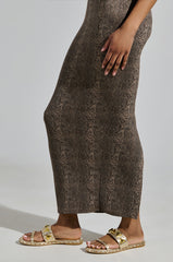 AKIRA RYLIE GOLD EMBELLISHED SLIP ON SANDAL