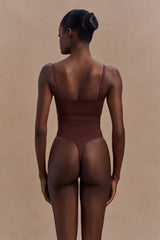 Saria High Waist Shapewear Briefs - Espresso