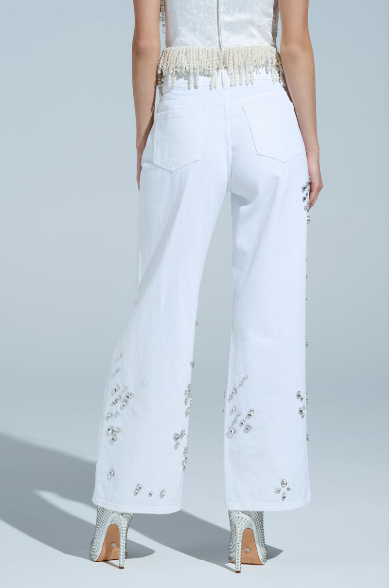 VANJA RELAXED DENIM WITH RHINESTONE