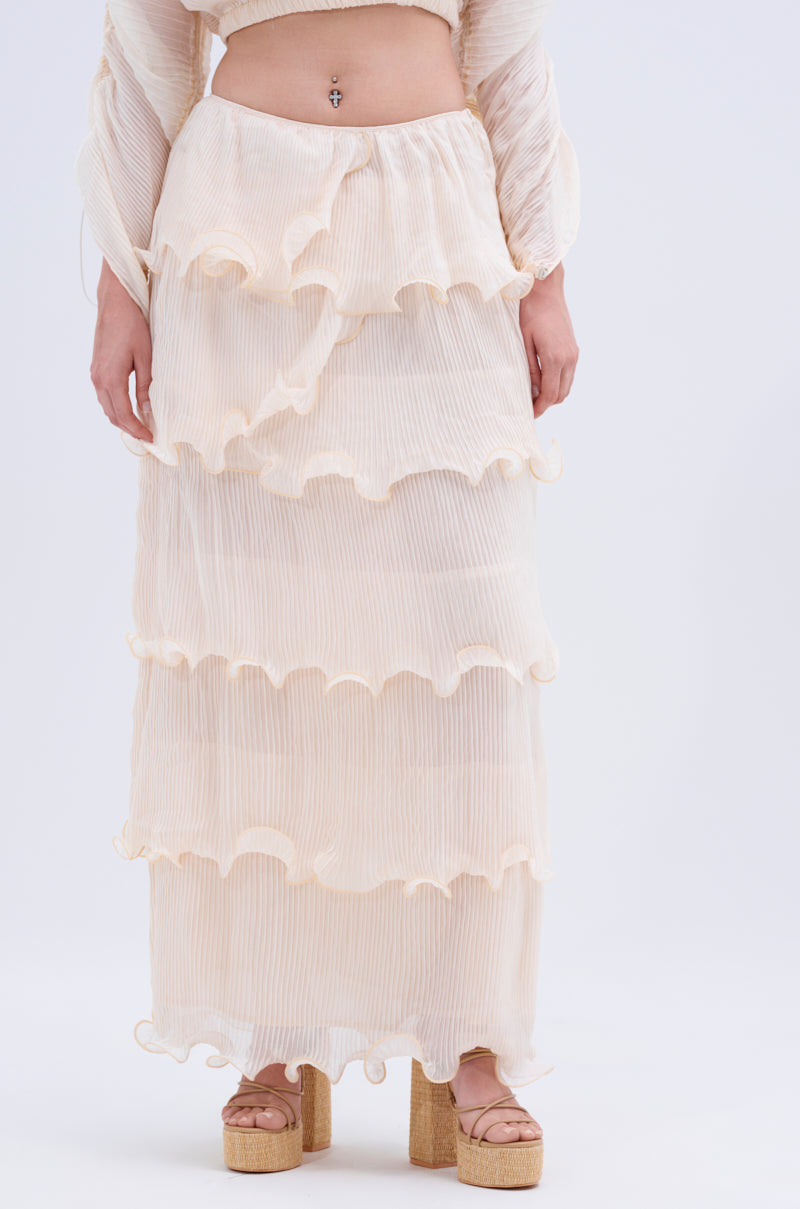 RUFFLE HEAVEN MAXI SKIRT