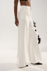 IN FULL BLOOM APPLIQUE TROUSER