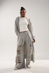 STRESS HIM OUT LONGLINE SWEATSHIRT