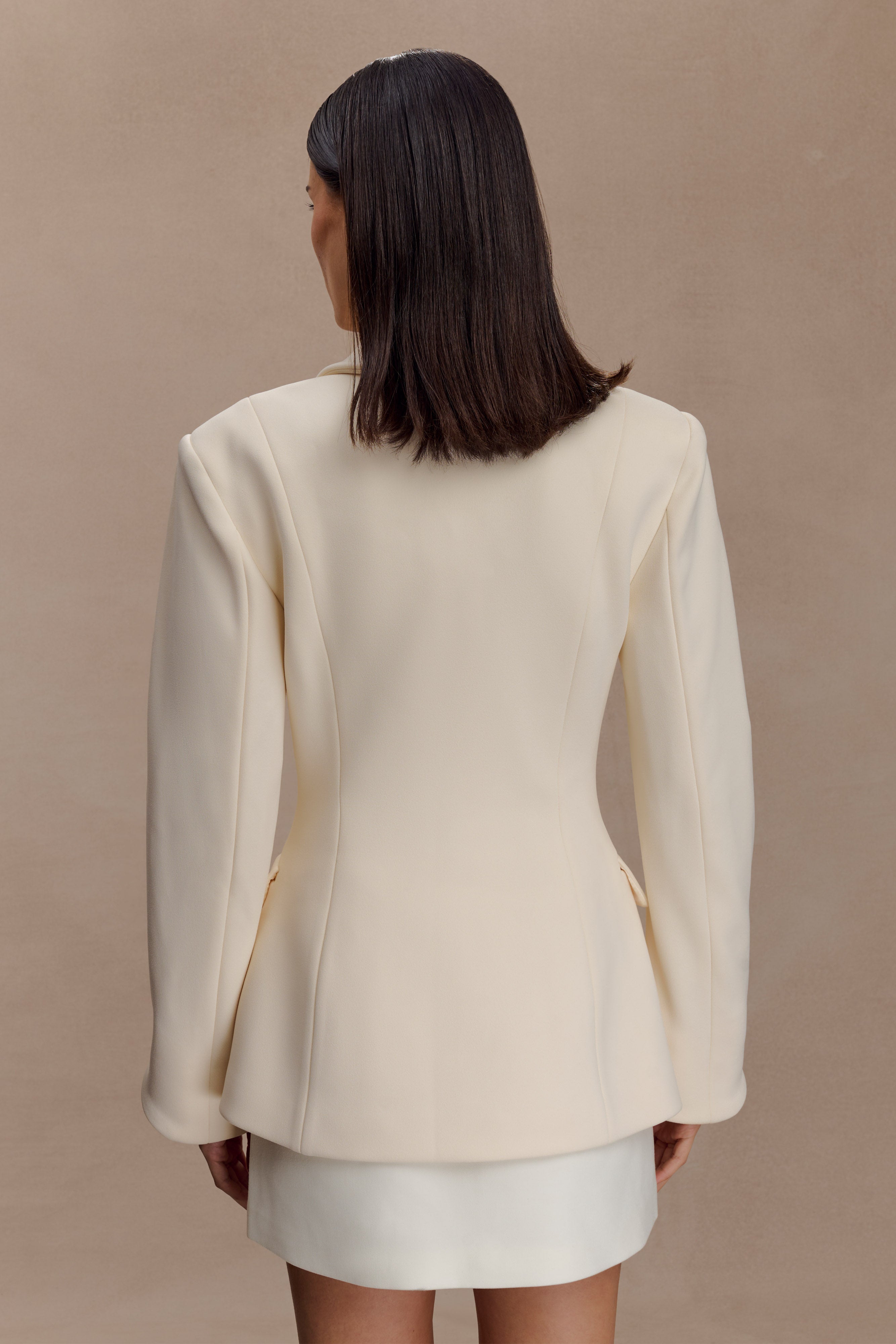 Wesley Structured Blazer - Buttercream