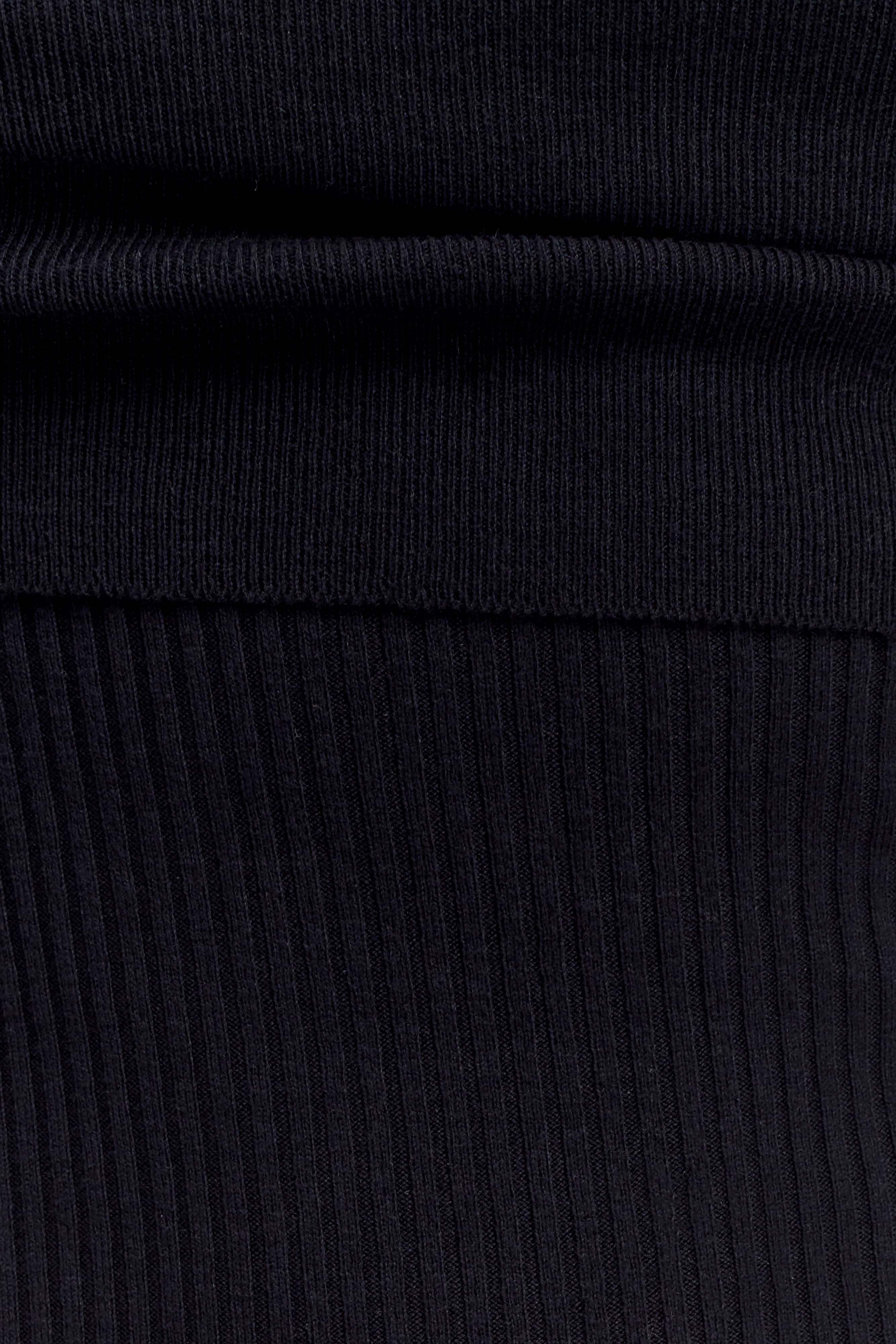 Zandie Cashmere Blend Knit Midi Dress - Black