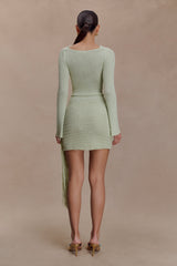 Terrymae Crochet Mini Skirt - Pastel Green