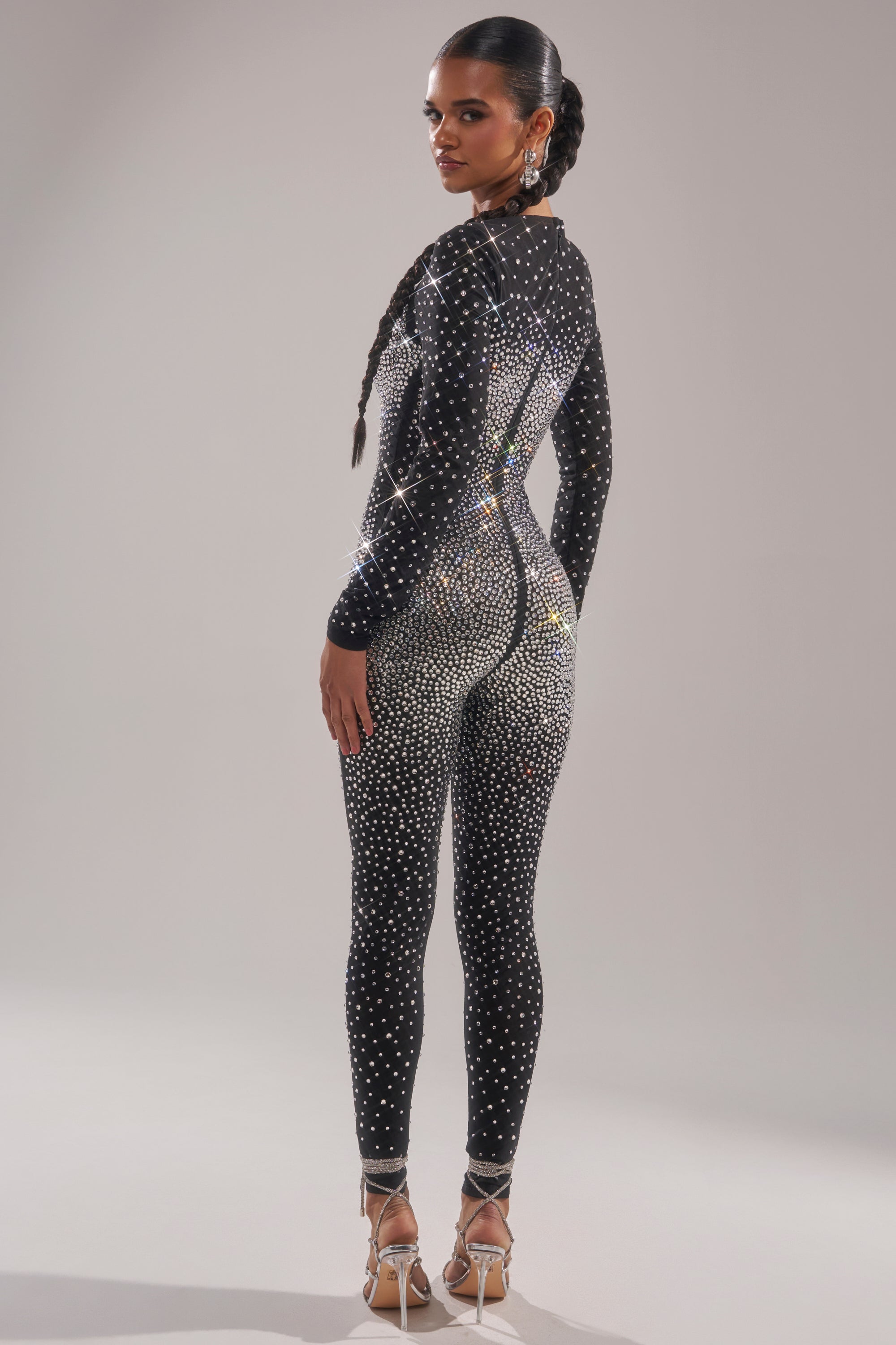 ALL ABOUT ME RHINESTONE JUMPSUIT