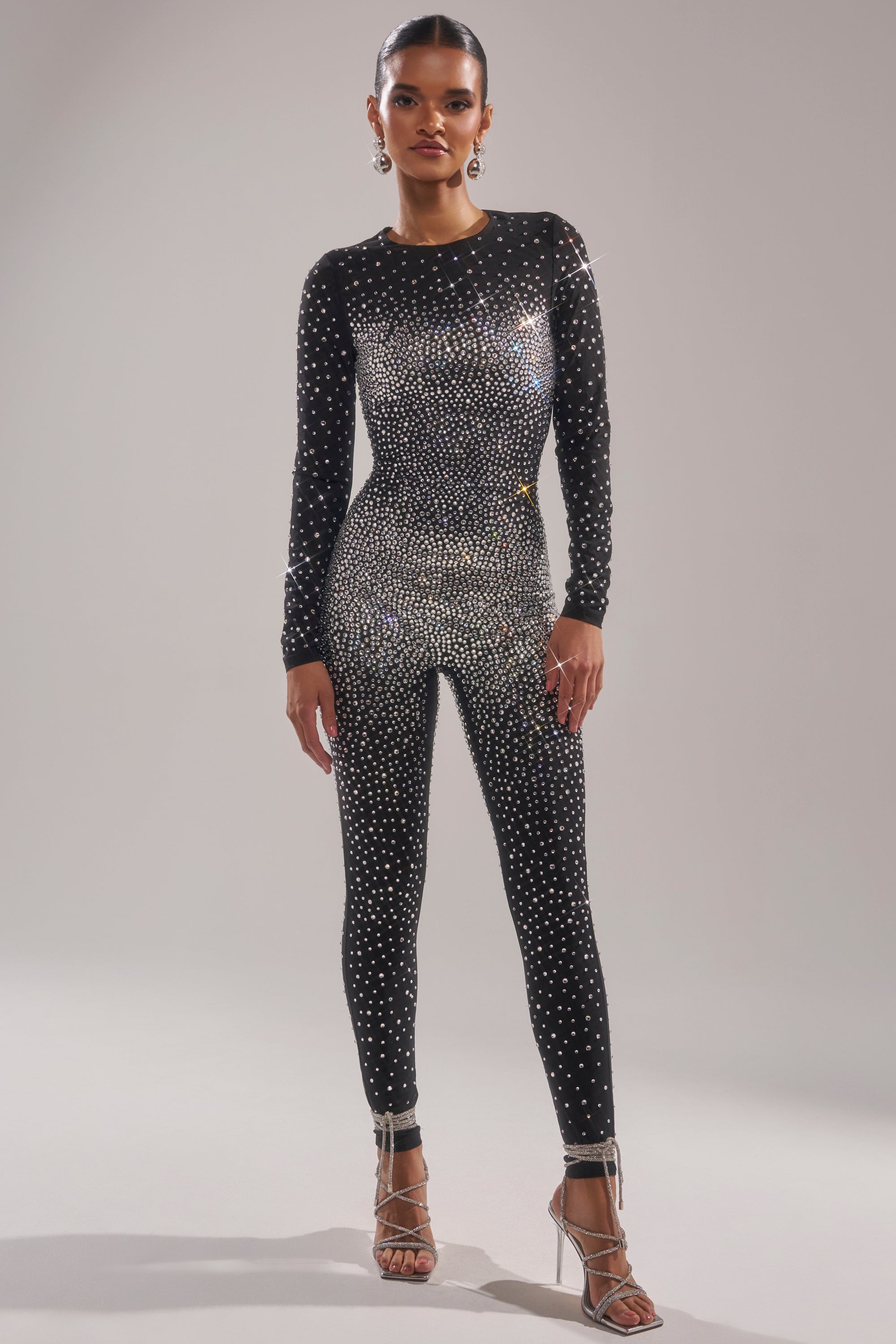 ALL ABOUT ME RHINESTONE JUMPSUIT