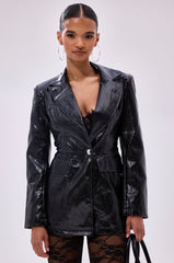 HERE FOR THE DRAMA PEBBLED BLAZER