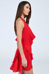 ALL ABOUT ME MINI DRESS IN RED