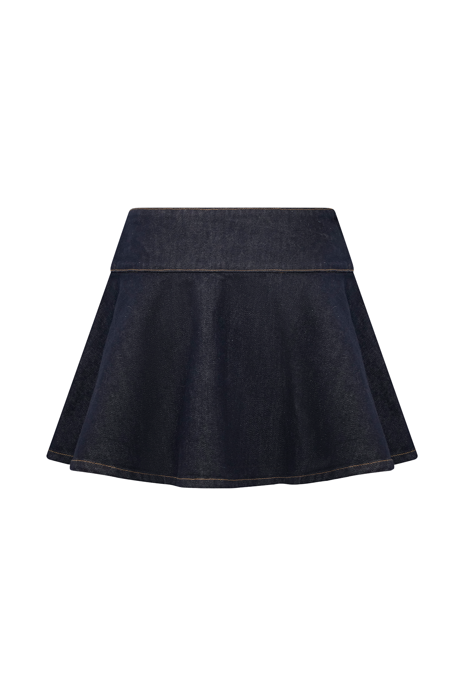 Arista Denim Mini Skirt - Washed Indigo Blue