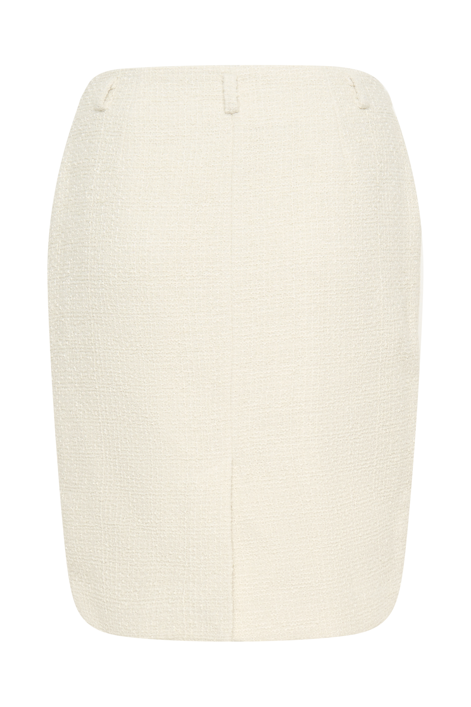 Addison Boucle Knee Length Skirt - Ivory