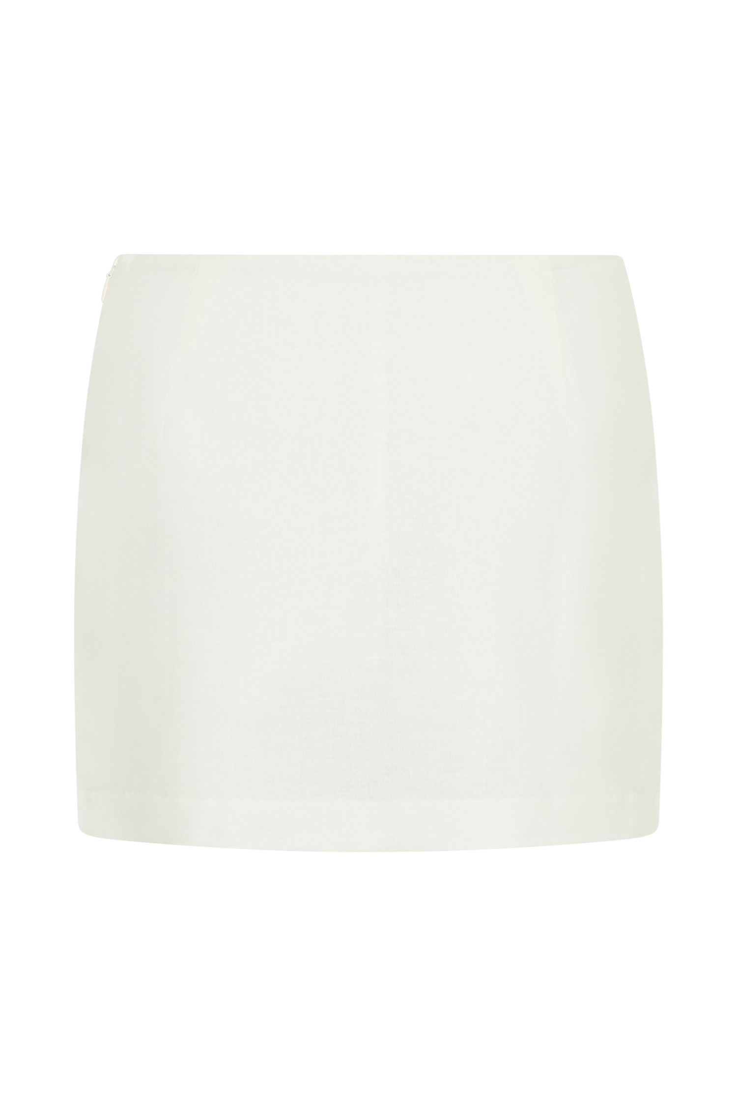 Ciara Linen Mini Skort - White