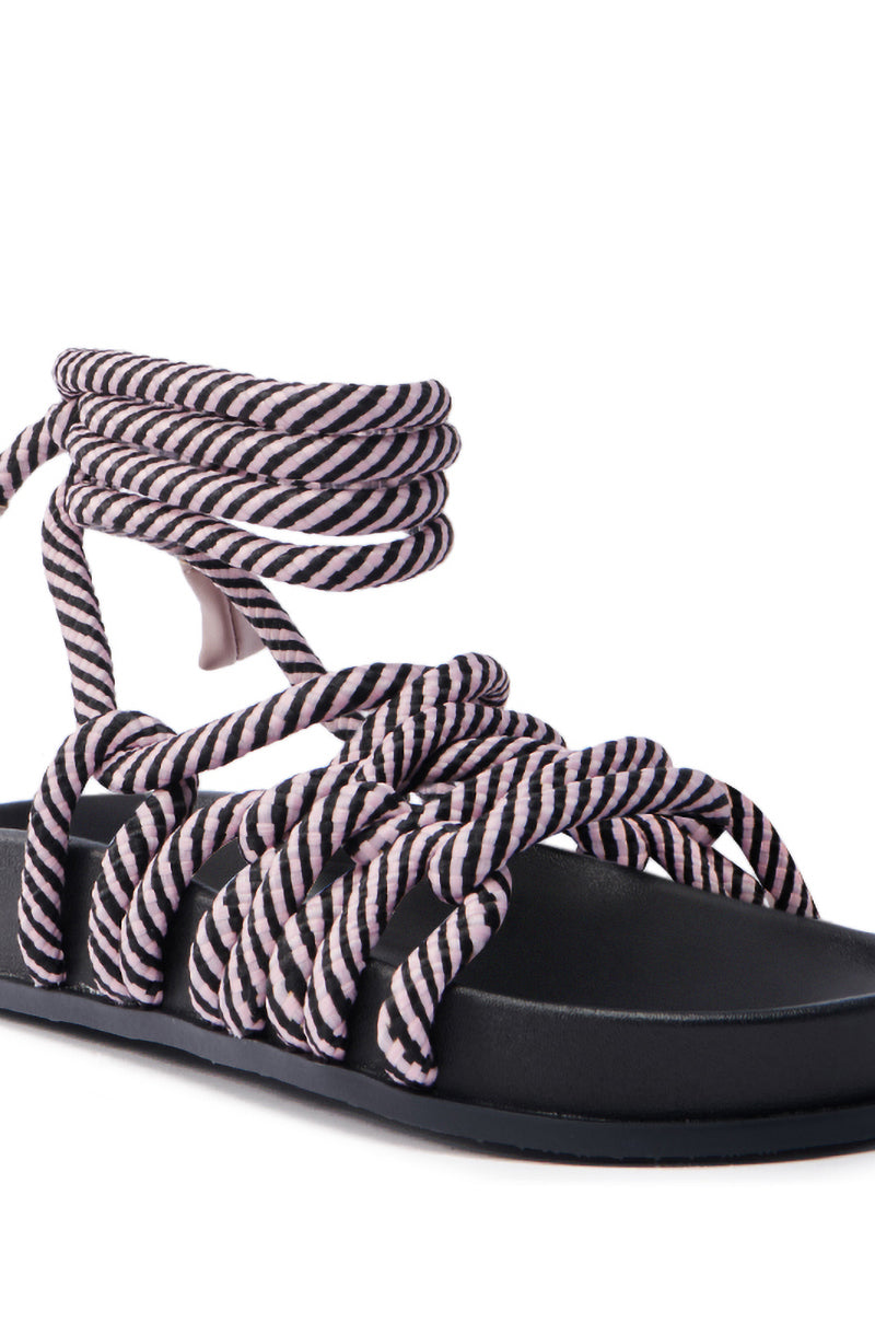 AKIRA EINER PURPLE ROPE SANDAL