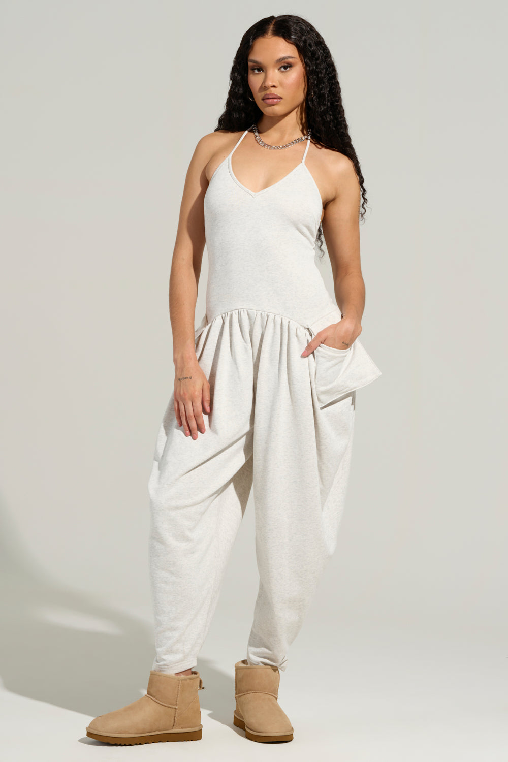 COZY AF KNIT JUMPSUIT
