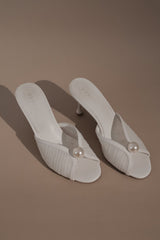 Reena Pearl Mesh Mule - Ivory