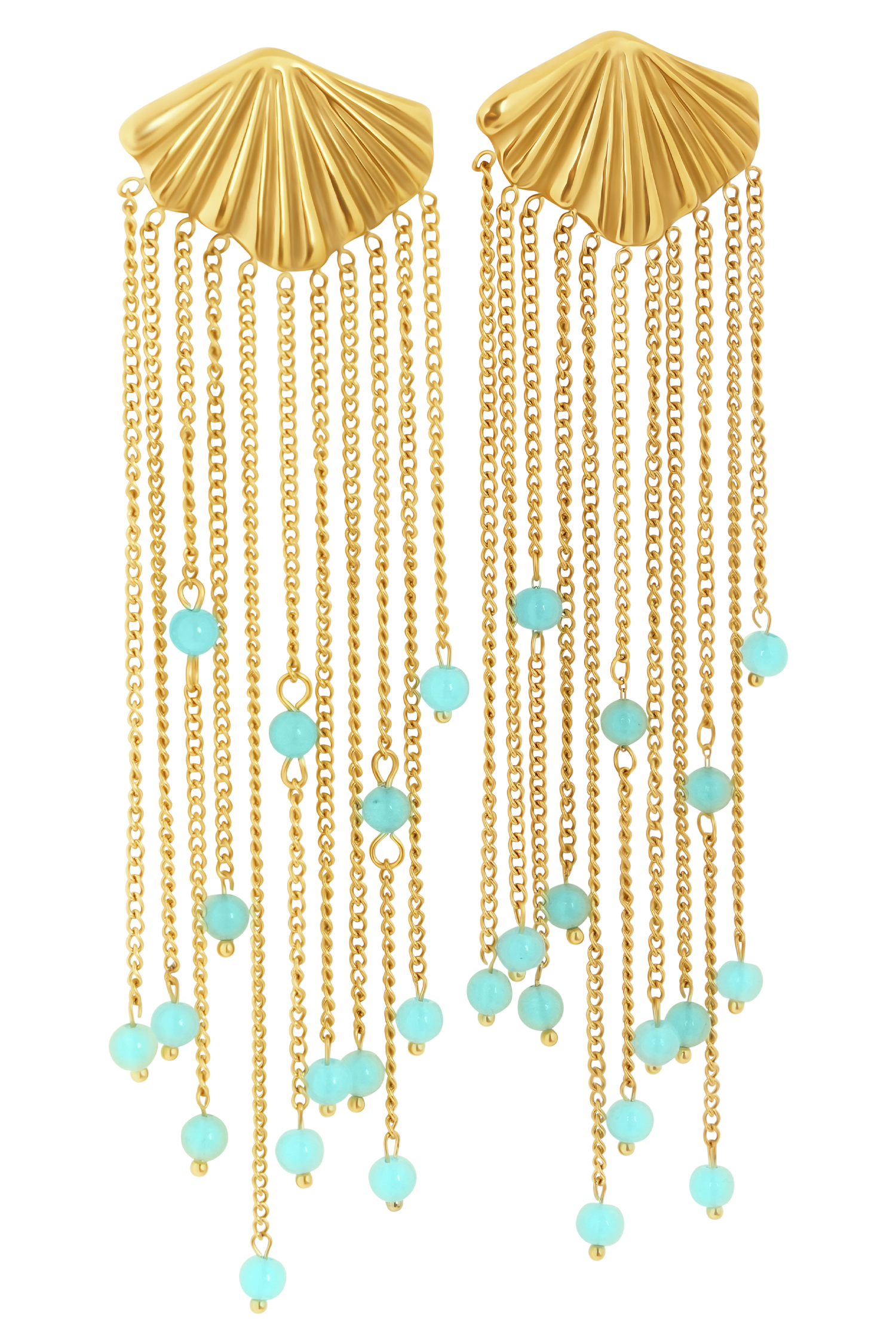 Maia Chandelier Earrings - Gold