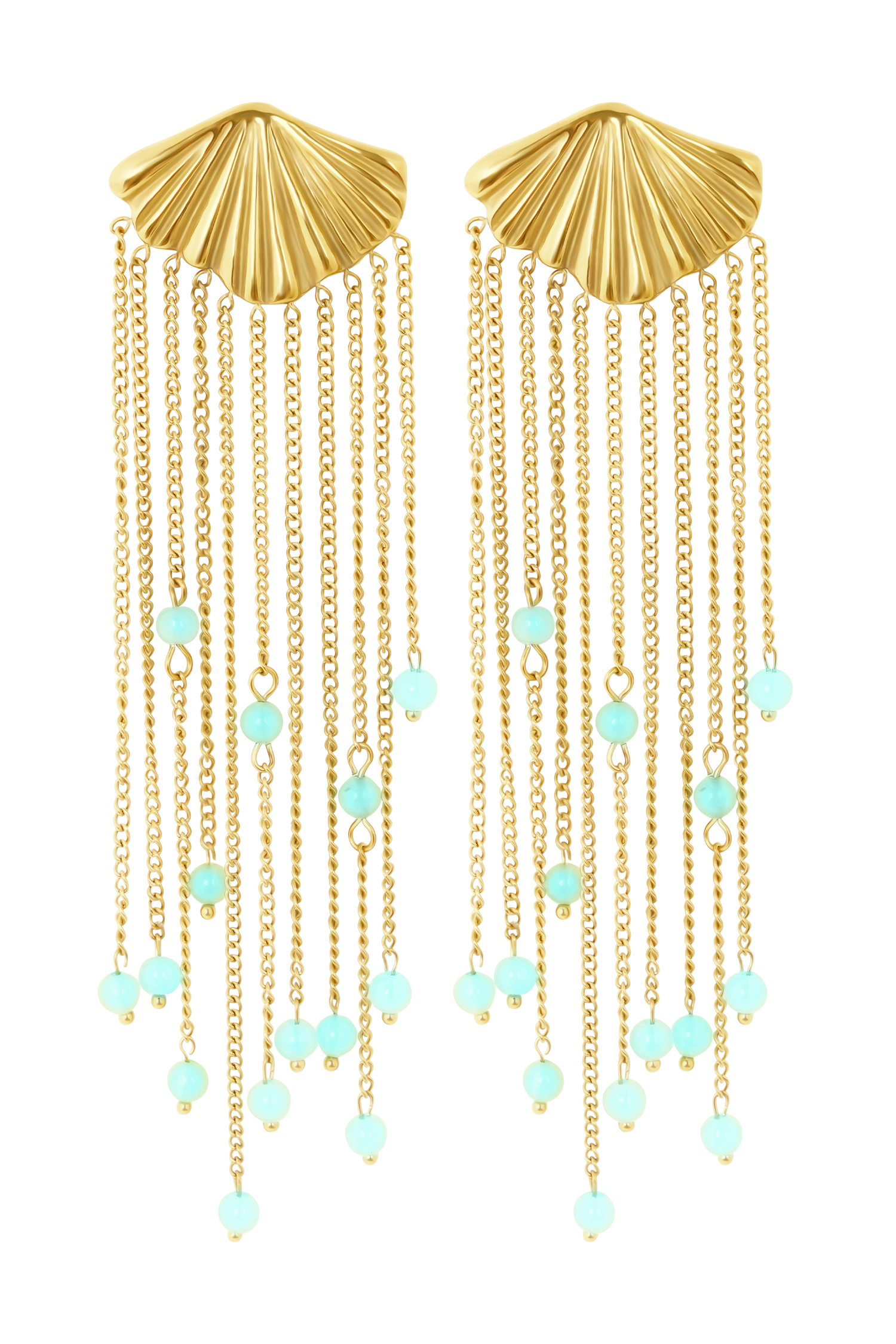 Maia Chandelier Earrings - Gold