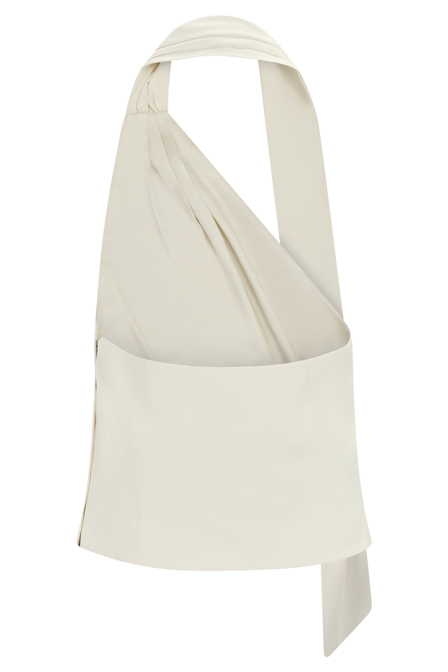 Marina Halter Top With Hardware - Ivory