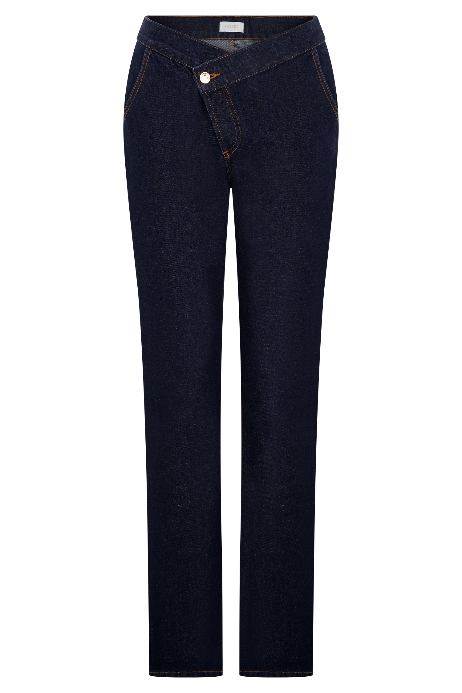 Remington V Front Straight Leg Jeans - Indigo Blue
