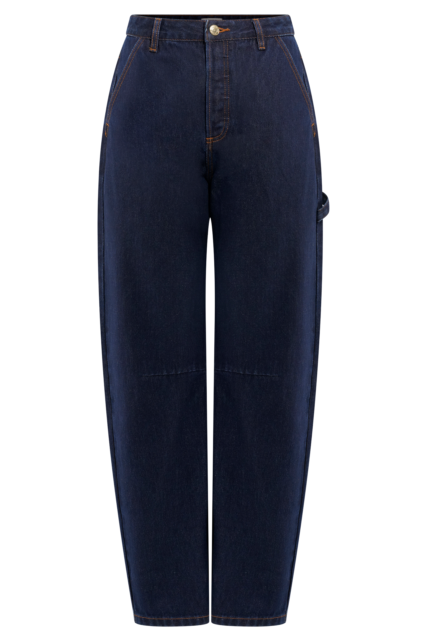 Renata Barrel Denim Jeans - Indigo Blue