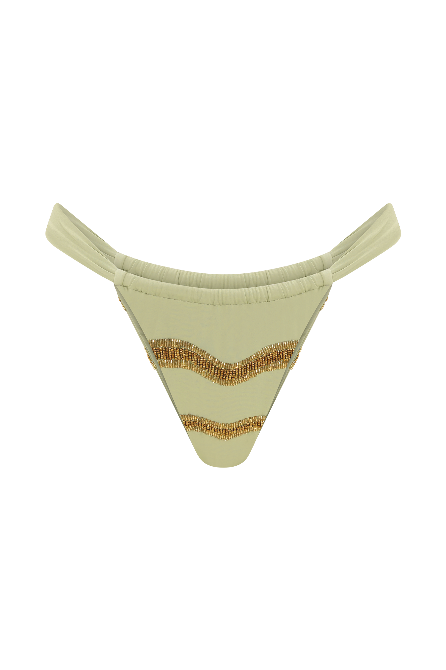 Robyn Beaded Bikini Bottom - Sage