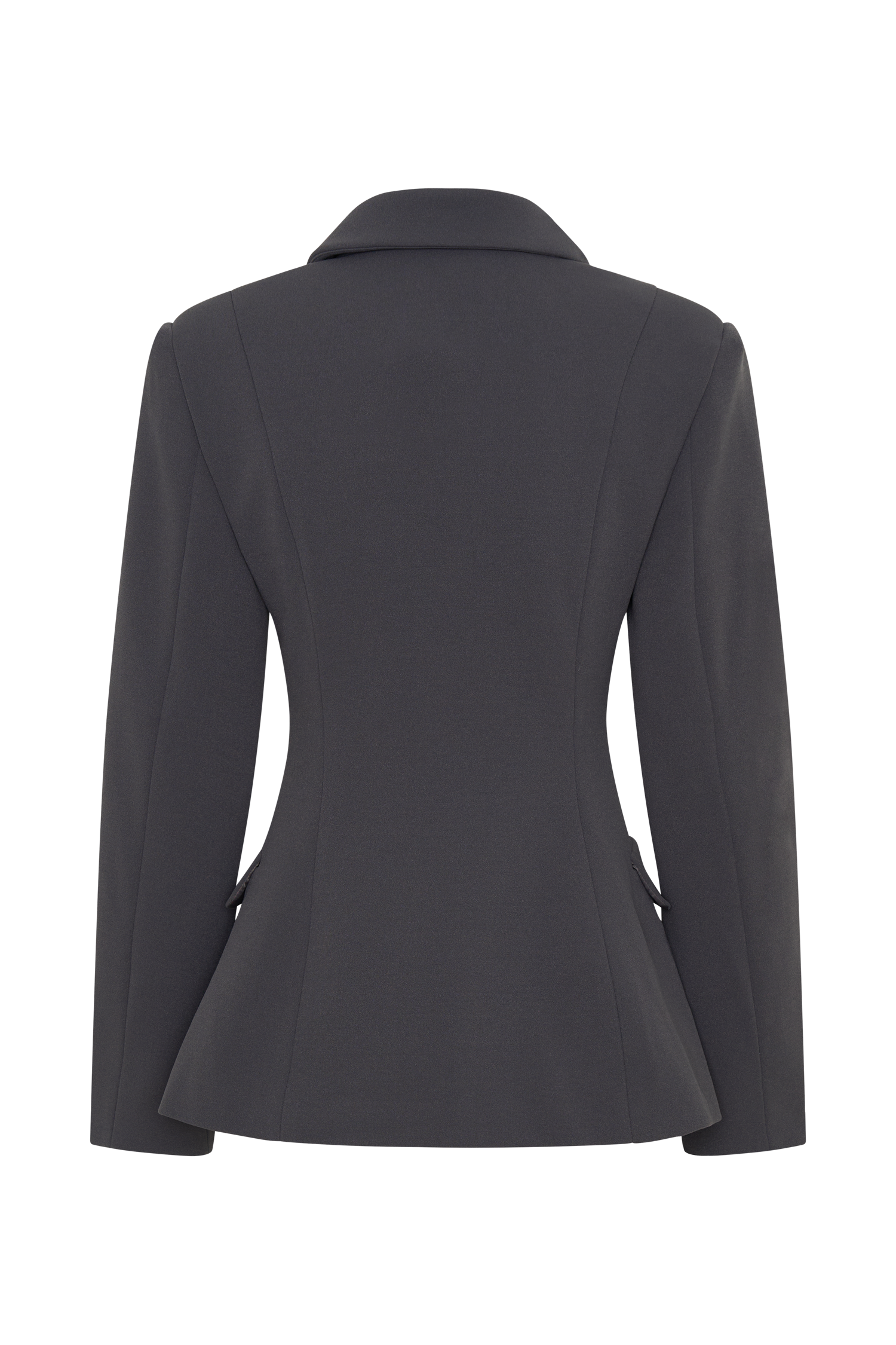 Wesley Structured Blazer - Charcoal Shadow
