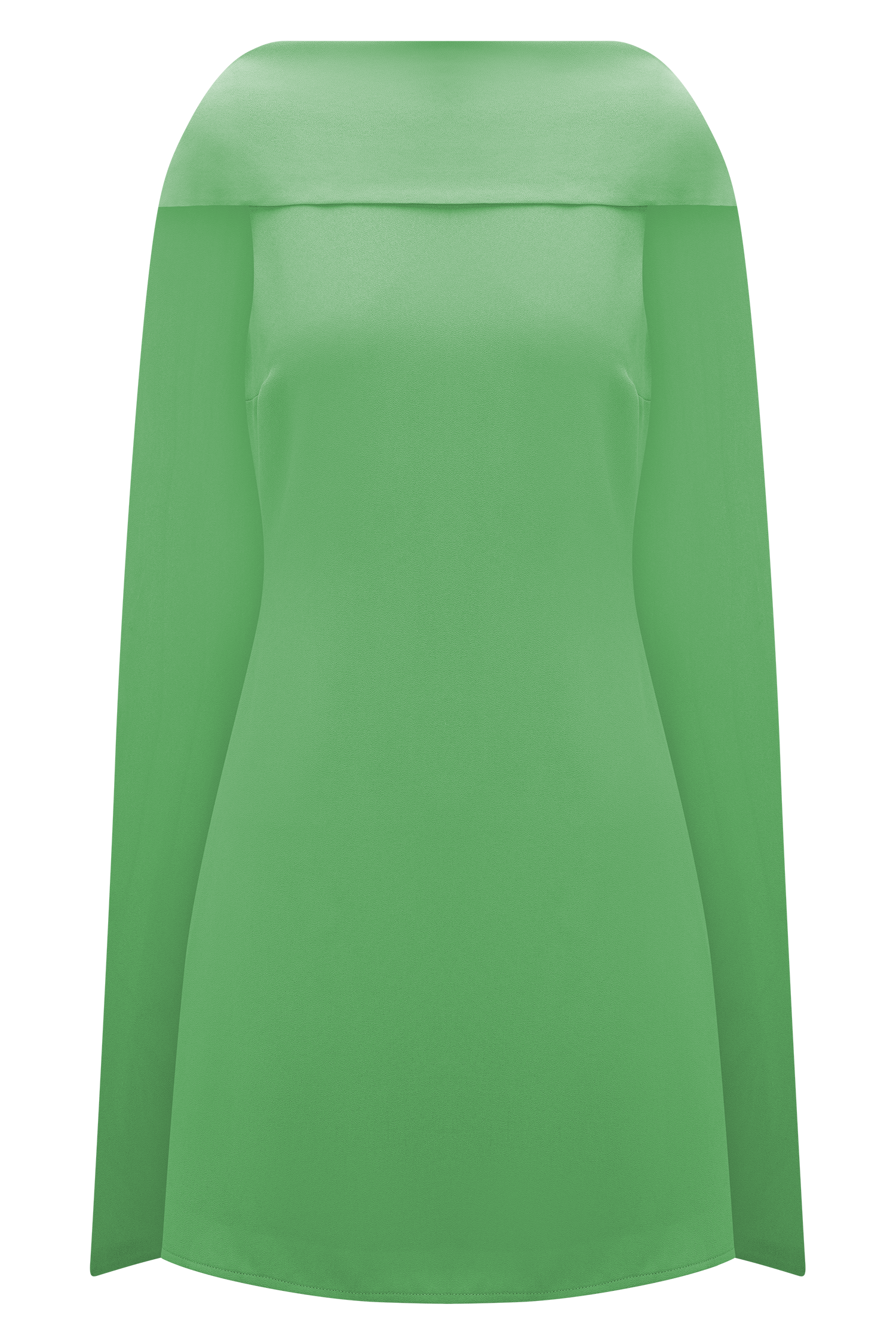 Wynter Scarf Draped Mini Dress - Green