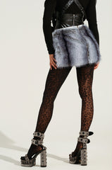 ICE QUEEN FUR MINI SKIRT