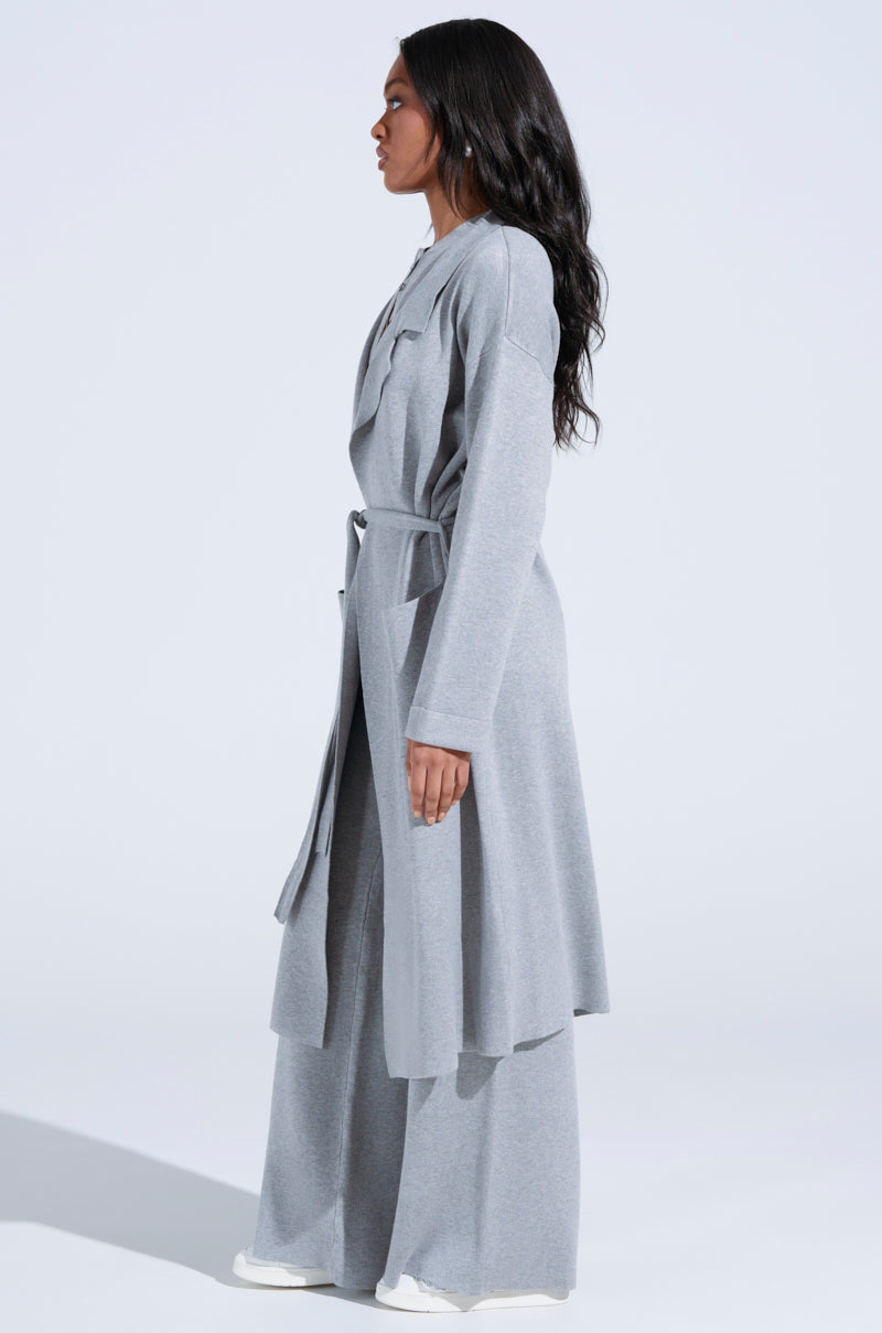 COZY LUXE KNIT TRENCH