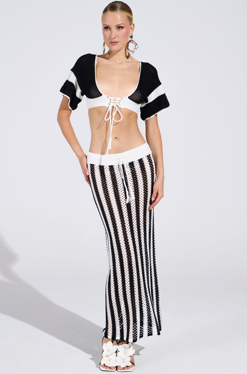 SUNNY DAYS CROCHET MAXI SKIRT