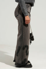 READ MY LIPS PATCHWORK DENIM JEANS