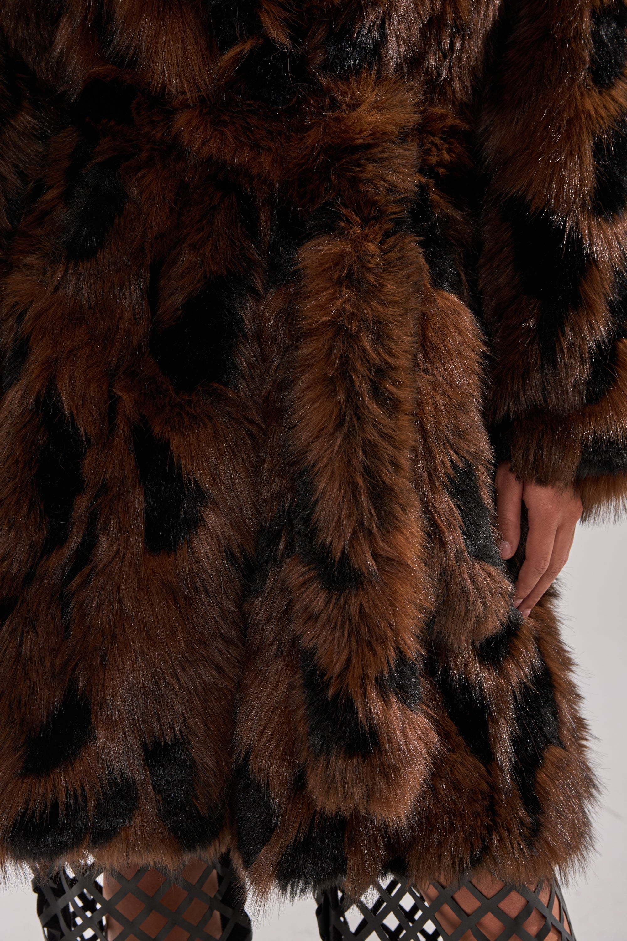 JUSTINE FAUX FUR COAT